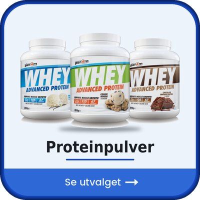 Proteinpulver og whey protein for muskelbygging og restitusjon fra Hardcore Dealer
