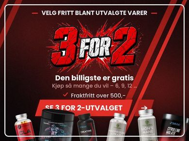 kosttilskudd tillbud - kreatin, protein, pwo