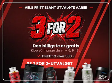 kosttilskudd tillbud - kreatin, protein, pwo