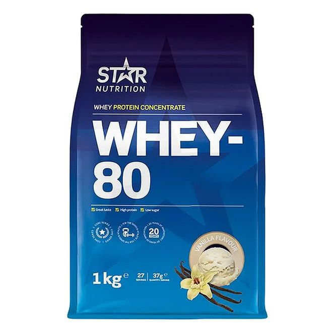 Hovedbilde Star Nutrition Whey 80 - 1000g